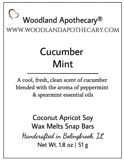 Wax Melt Snap Bar - Cucumber Mint