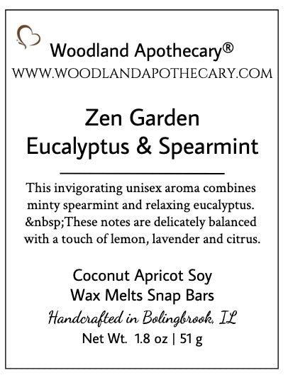 Wax Melt Snap Bar - Zen Garden (Eucalyptus and Spearmint)