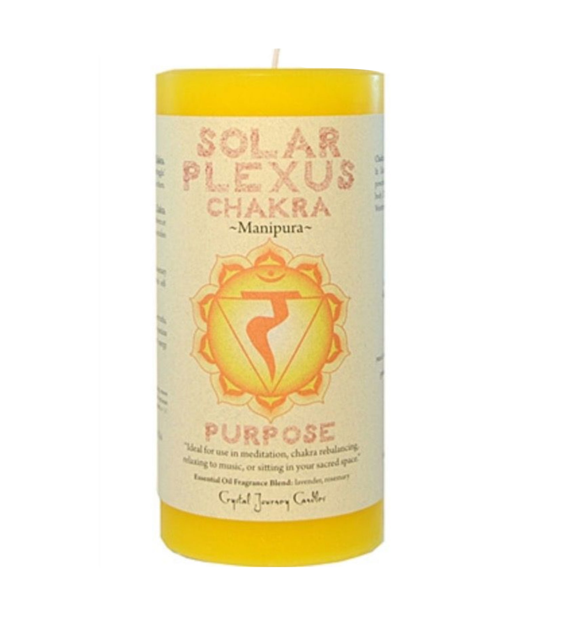 Candle - Solar Plexus Chakra Pillar Candle