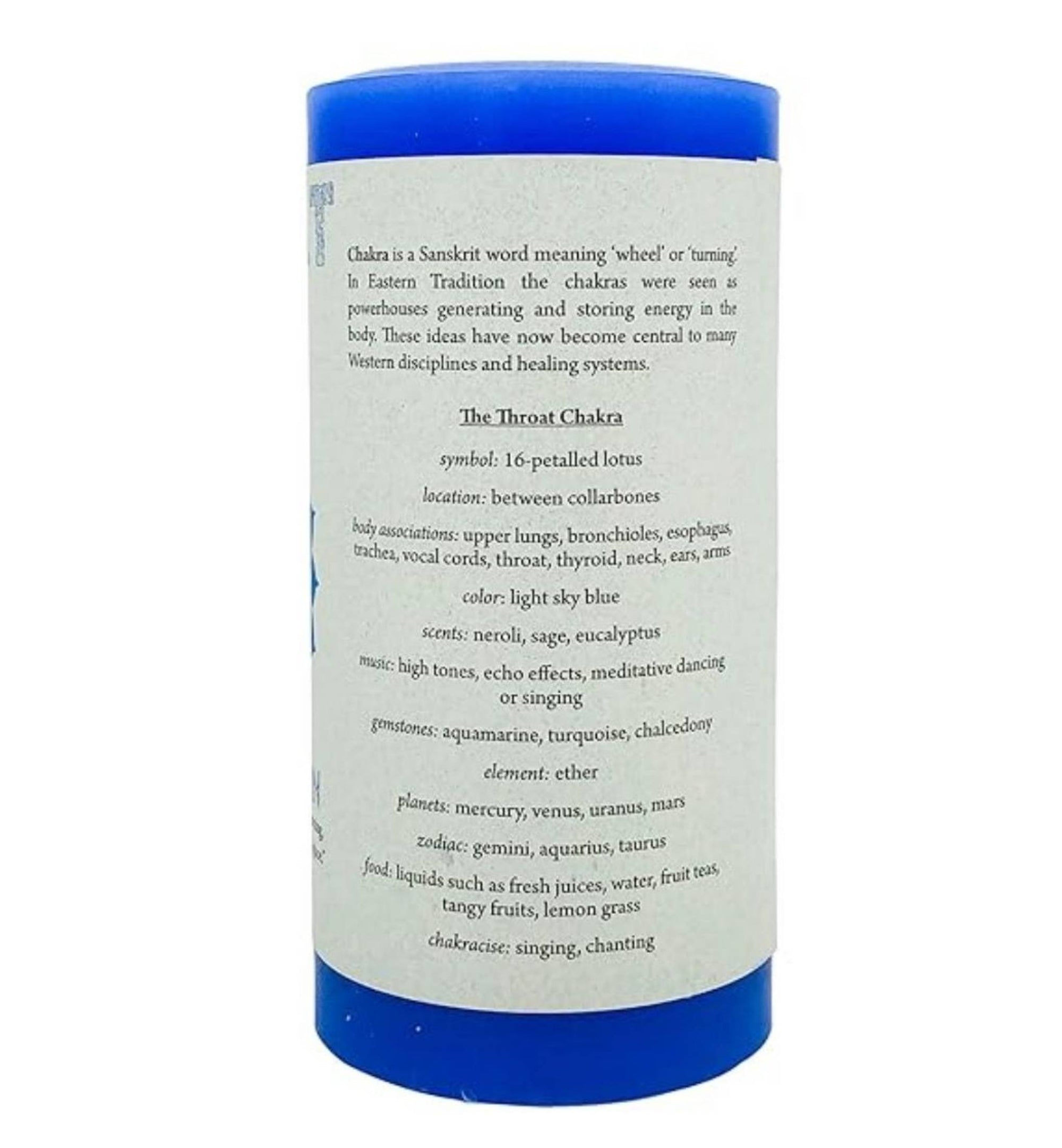 Candle - Throat Chakra Pillar Candle