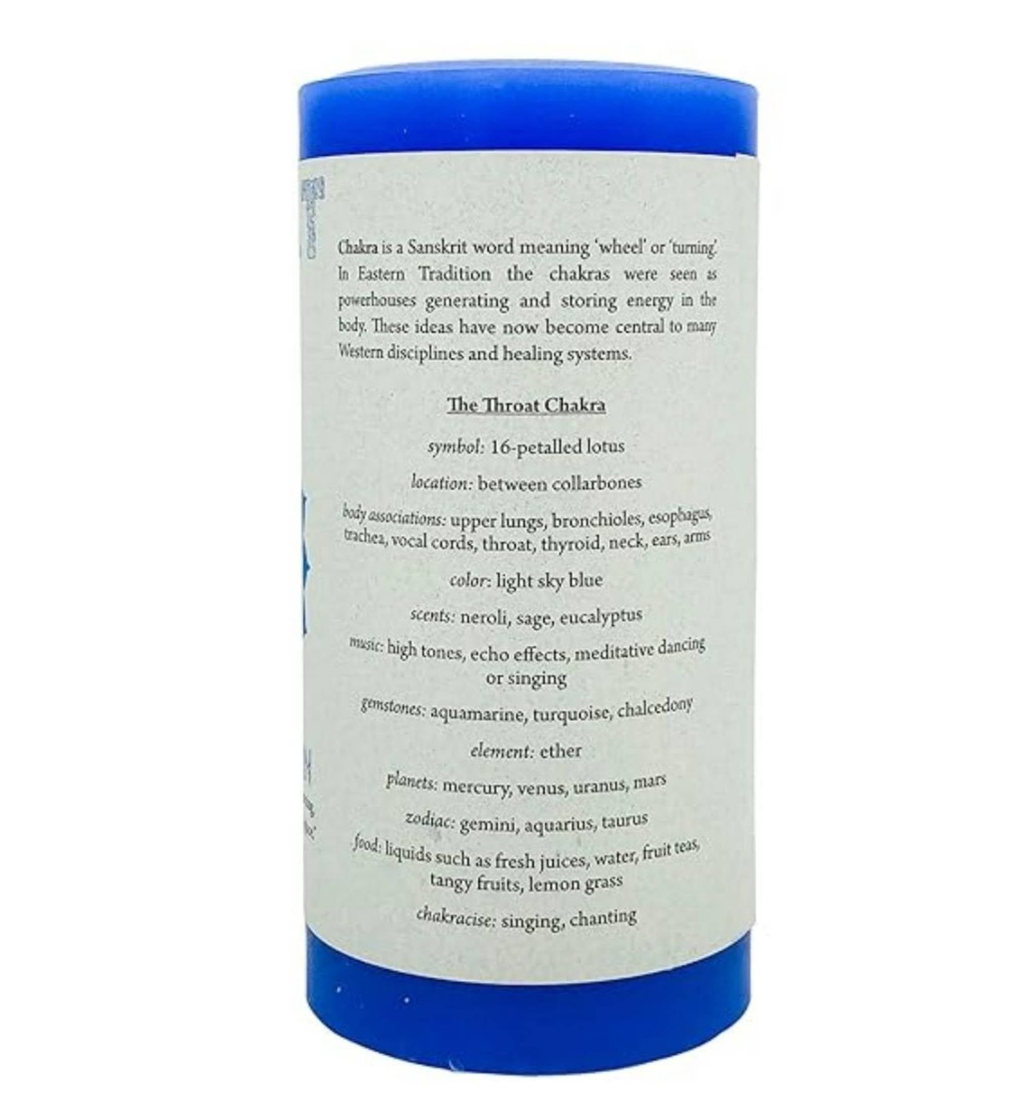 Candle - Throat Chakra Pillar Candle