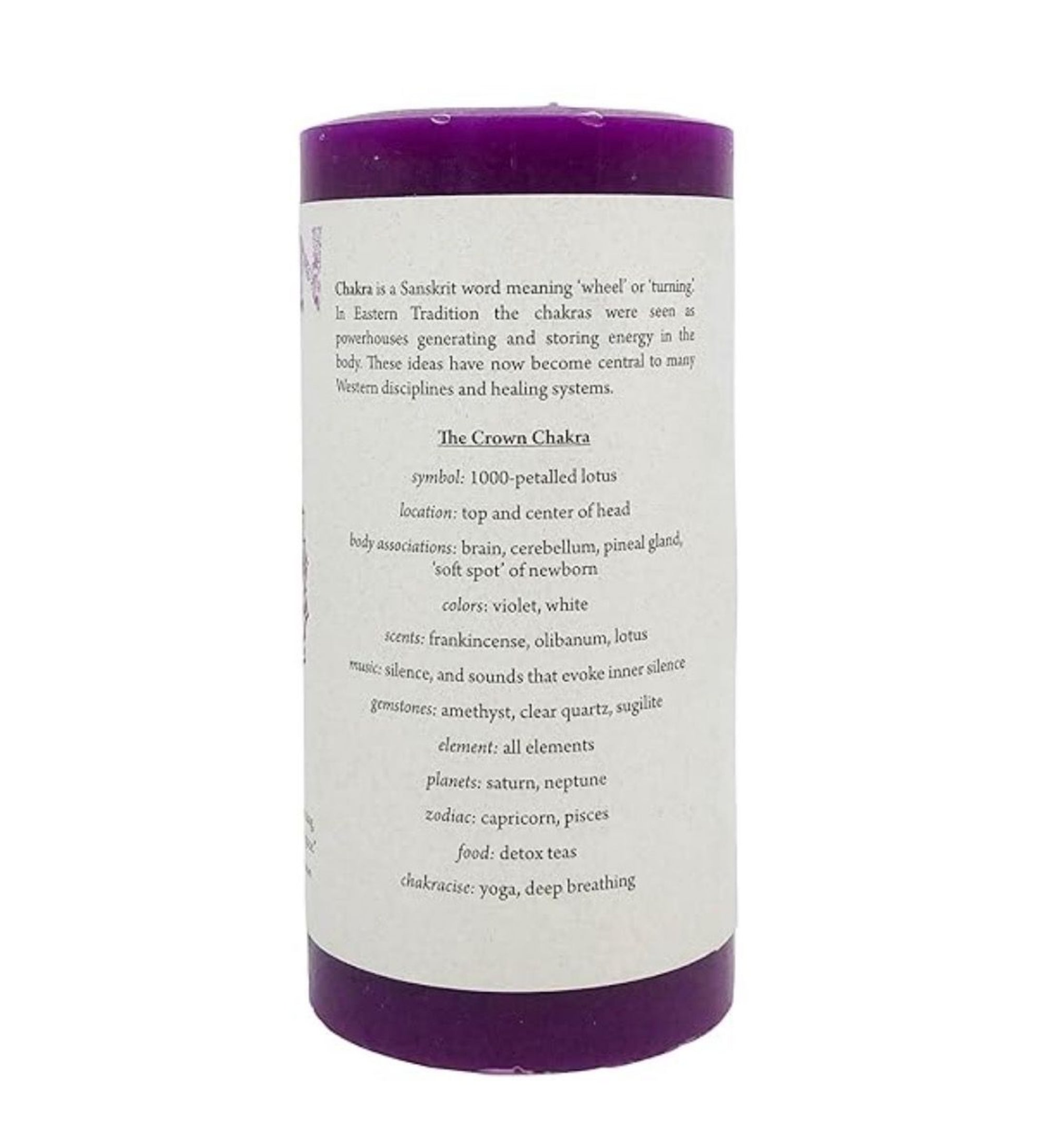 Candle - Crown Chakra Pillar Candle