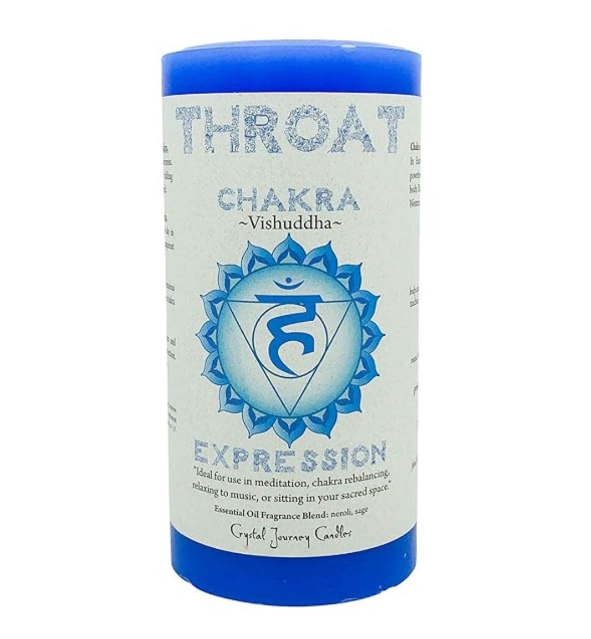 Candle - Throat Chakra Pillar Candle