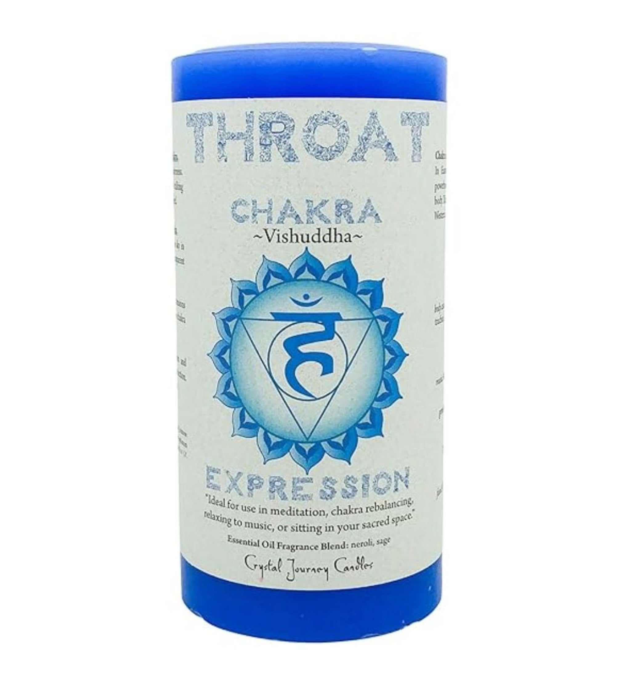 Candle - Throat Chakra Pillar Candle