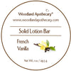 Solid Lotion Bar - French Vanilla