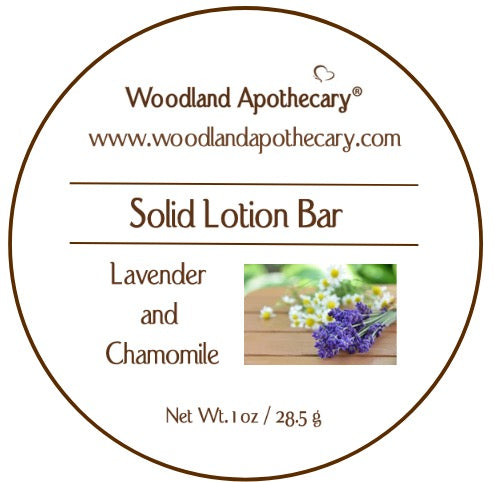 Solid Lotion Bar - Lavender and Chamomile