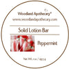 Solid Lotion Bar - Peppermint