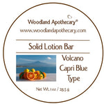 Solid Lotion Bar - Volcano Capri Blue Type