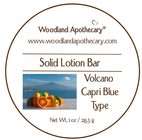 Solid Lotion Bar - Volcano Capri Blue Type