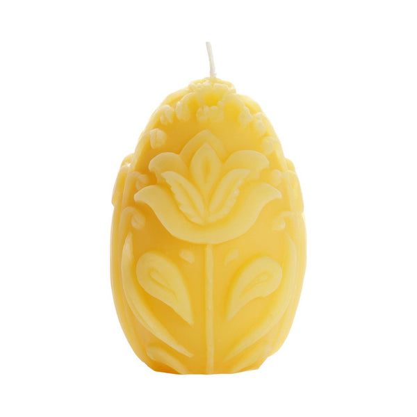 Candle - Pure Beeswax Egg Pillar Candle