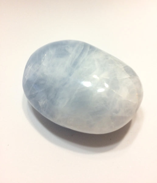 Blue Calcite Palm Stone | Woodland Apothecary®