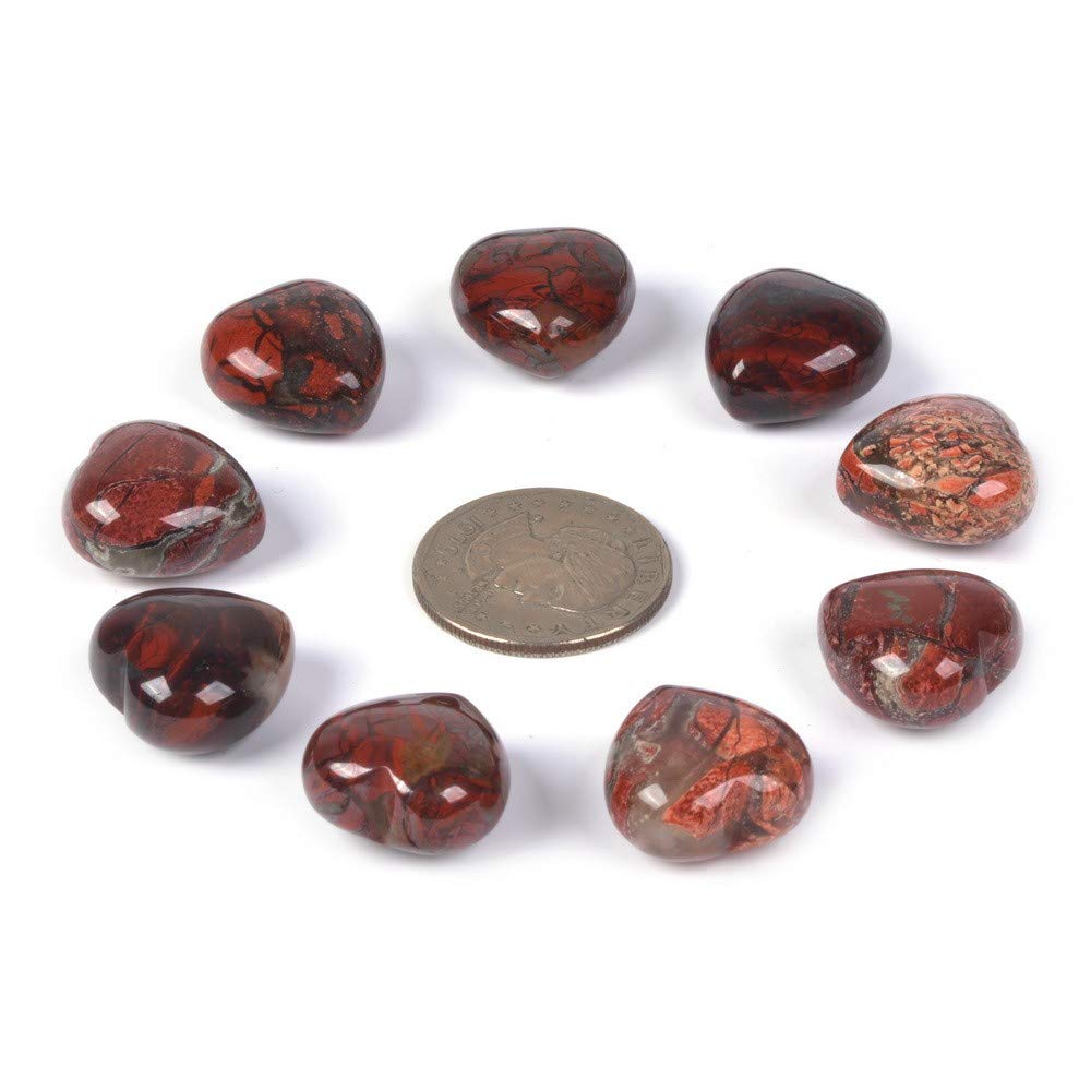 Brecciated Jasper Puffy Hearts | Woodland Apothecary®