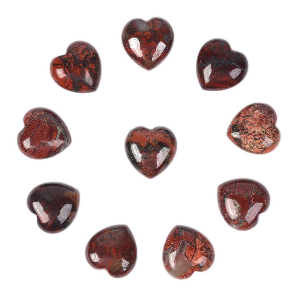 Brecciated Jasper Puffy Hearts | Woodland Apothecary®