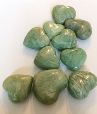 Amazonite Puffy Hearts | Woodland Apothecary®