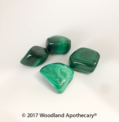 Malachite Tumbled Stones | Woodland Apothecary®