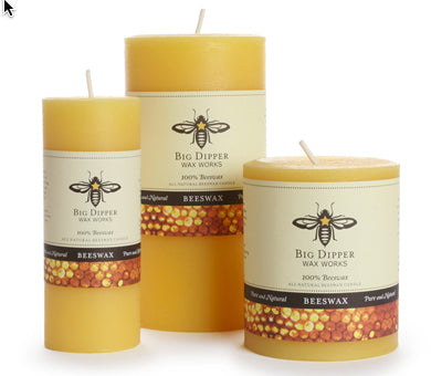 Beeswax Pillar Candles | Woodland Apothecary®