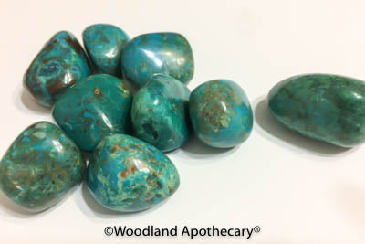Chrysocolla Tumbled Stones | Woodland Apothecary®