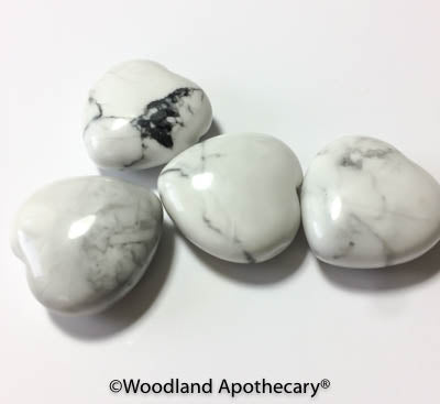 Howlite Puffy Hearts | Woodland Apothecary®