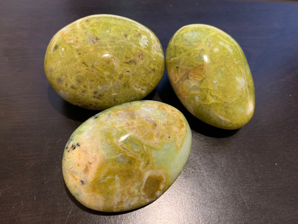 Palm Stones - Green Opal