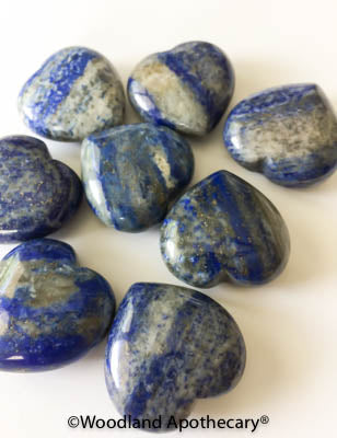 Lapis Lazuli Puffy Hearts | Woodland Apothecary® 