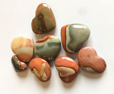 Mookaite Jasper Puffy Hearts | Woodland Apothecary®