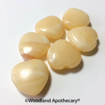 Orange Calcite Puffy Hearts | Woodland Apothecary® 