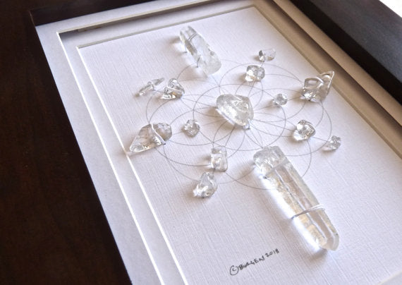 Crystal Grid - Purify, Energize, Flower | Woodland Apothecary®