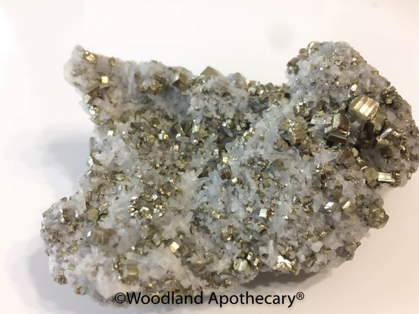 Pyrite and Quartz Cluster | Woodland Apothecary®