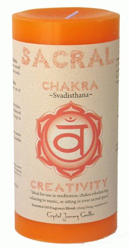 Sacral Chakra Pillar Candle | Woodland Apothecary®