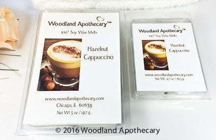 Hazelnut Cappuccino Soy Wax Melts | Woodland Apothecary®