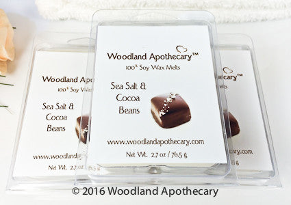 Sea Salt & Cocoa Beans Soy Wax Melt | Woodland Apothecary®