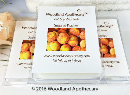 Sugared Peaches Soy Wax Melts | Woodland Apothecary®