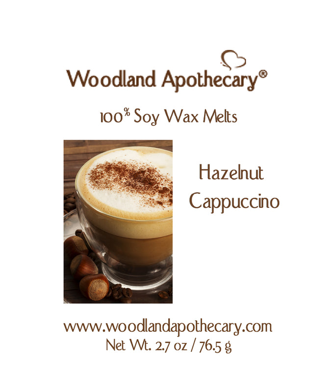 Hazelnut Cappuccino Soy Wax Melts | Woodland Apothecary®