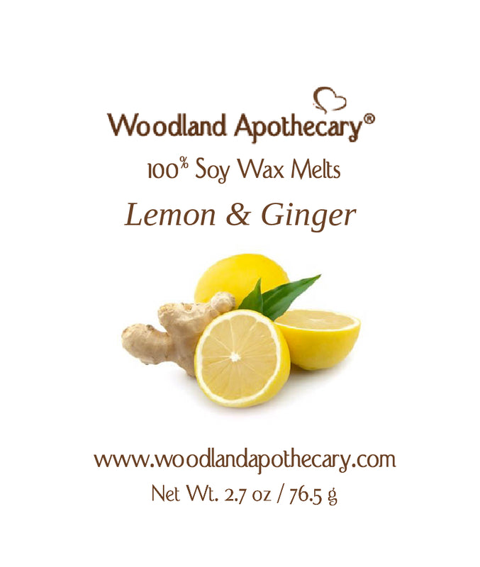 Lemon & Ginger Soy Wax Melts | Woodland Apothecary®