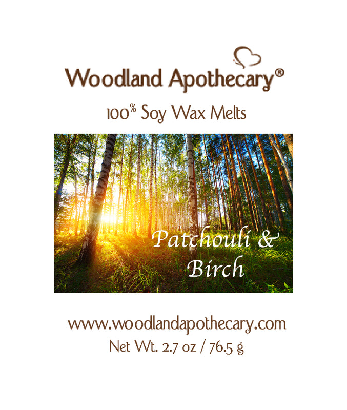 Patchouli & Birch Soy Wax Melts | Woodland Apothecary®