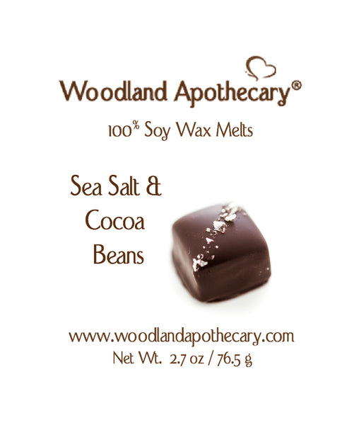 Sea Salt & Cocoa Beans Soy Wax Melt | Woodland Apothecary®