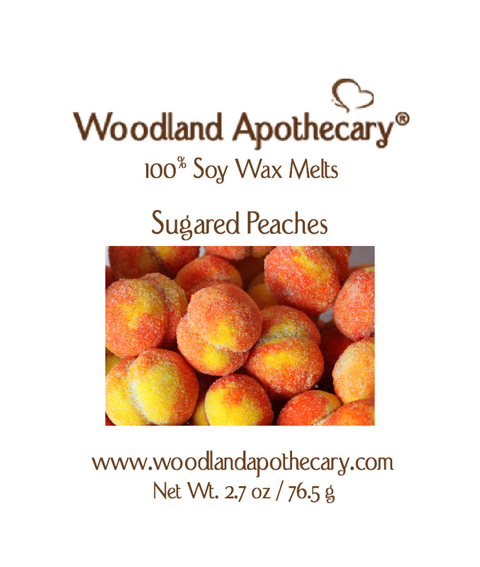 Sugared Peaches Soy Wax Melts | Woodland Apothecary®